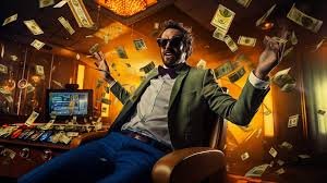 Pengguna dengan ekspresi fokus dan tenang mempraktikkan kontrol diri saat bermain online